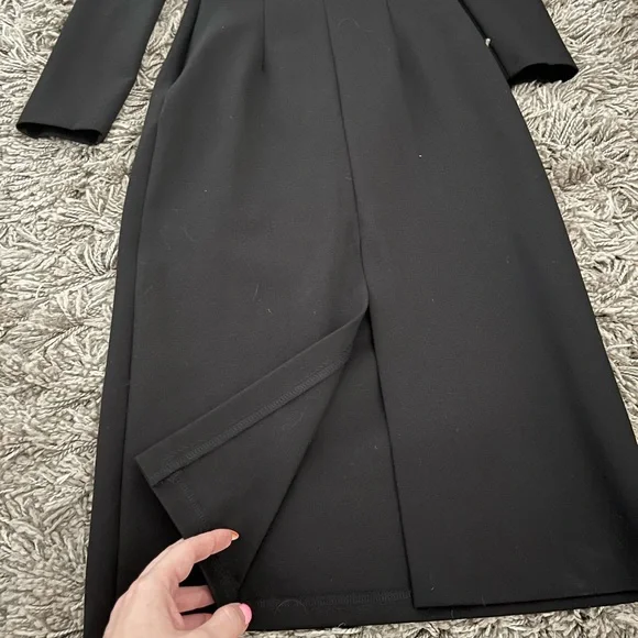 NWT Lichi Black Square Neck Midi Dress, S - Picture 4 of 10